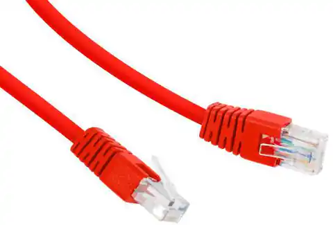 ⁨Kabel sieciowy UTP Gembird PP6U-2M/R kat. 6, Patch cord RJ-45 (2 m)⁩ w sklepie Wasserman.eu