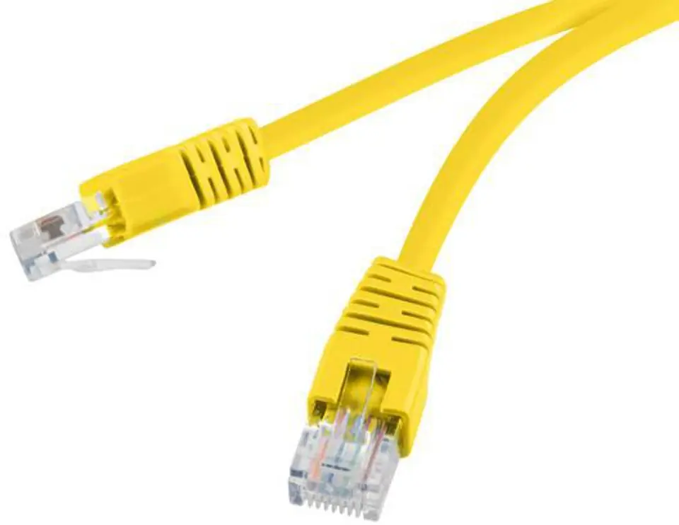 ⁨Kabel sieciowy FTP Gembird PP22-1M/Y kat. 5e, Patch cord RJ-45 (1 m)⁩ w sklepie Wasserman.eu