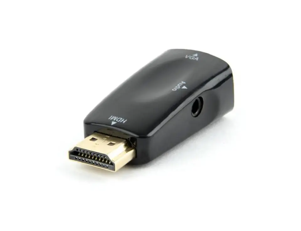 ⁨HDMI to VGA Converter with Gembird mini jack⁩ at Wasserman.eu