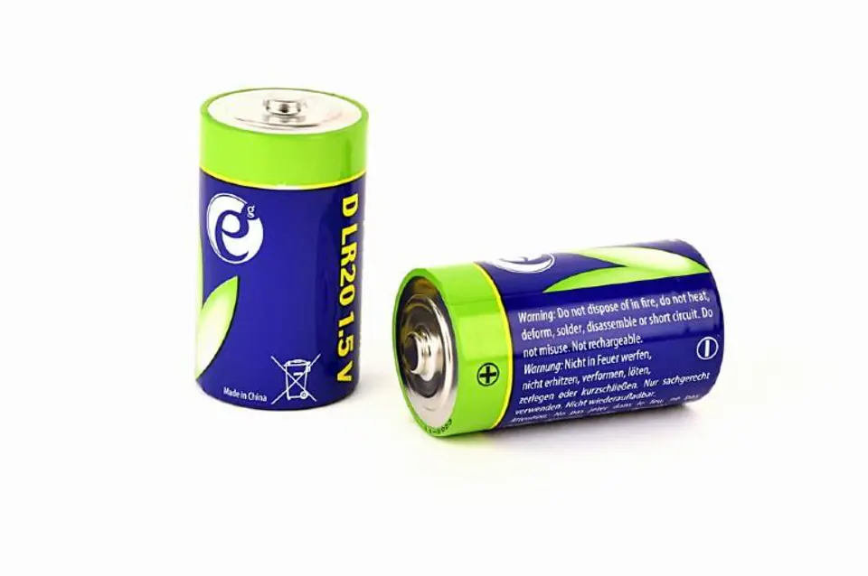 ⁨Gembird LR20 alkaline battery (type D), 1.5V, 2pcs⁩ at Wasserman.eu