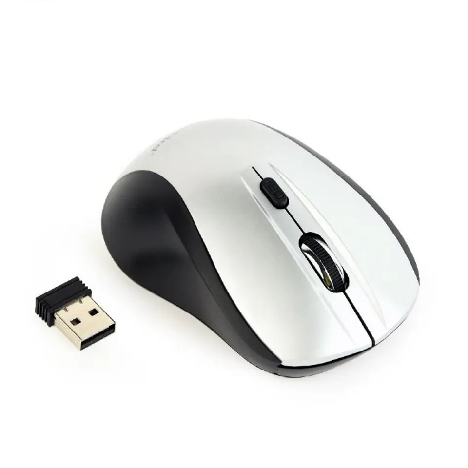 ⁨Gembird MUSW-4B-02-BS Mouse (Black-Silver)⁩ at Wasserman.eu