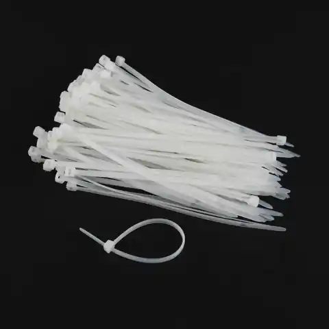 ⁨Gembird nylon cable ties 100 mm x 2.5 mm white (100 pcs)⁩ at Wasserman.eu