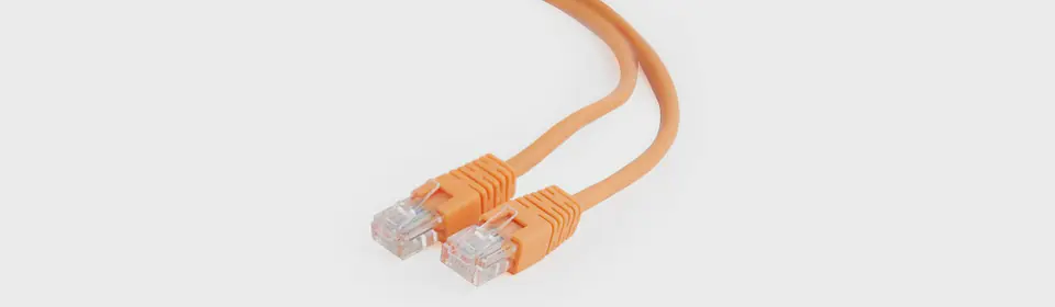 ⁨UTP network cable Gembird PP12-1M/O cat. 5e, Patch cord RJ-45 (1 m)⁩ at Wasserman.eu