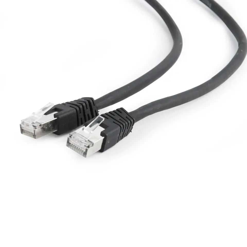 ⁨6A SFTP LSZH Patch cord 1m (black) Gembird⁩ at Wasserman.eu