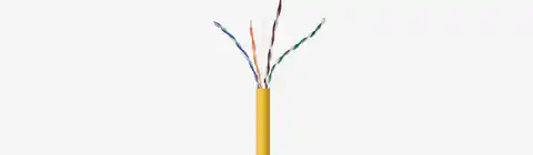 ⁨Kabel sieciowy UTP Gembird UPC-5004E-SOL-B kat. 5e drut 305m (ż&oacute;łty)⁩ w sklepie Wasserman.eu