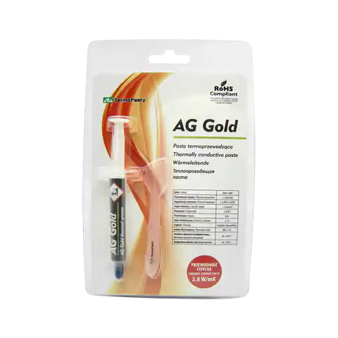 ⁨Pasta termoprzewodząca Gold 3g AG AGT-106⁩ w sklepie Wasserman.eu