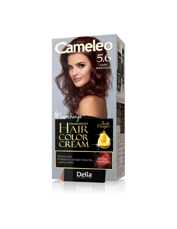 ⁨Delia Cosmetics Cameleo HCC Permanent Paint Omega+ No. 5.6 Dark Mahogany 1op.⁩ at Wasserman.eu
