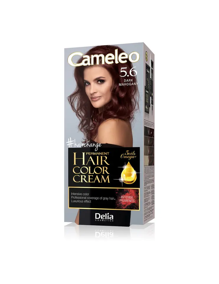 ⁨Delia Cosmetics Cameleo HCC Farba permanentna Omega+ nr 5.6 Dark Mahogany 1op.⁩ w sklepie Wasserman.eu