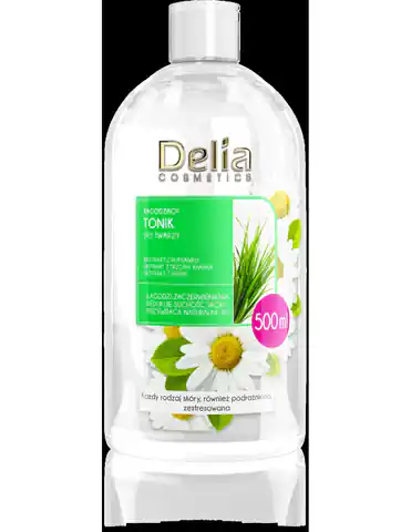 ⁨Delia Cosmetics Soothing Facial Tonic with Chamomile Extract 500ml⁩ at Wasserman.eu