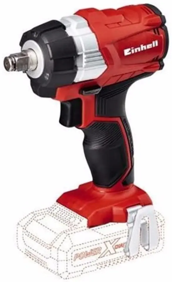 ⁨Impact wrench Einhell TE-CW 18Li Black, Red 1/2" 2900 RPM 215 Nm 18 V⁩ at Wasserman.eu