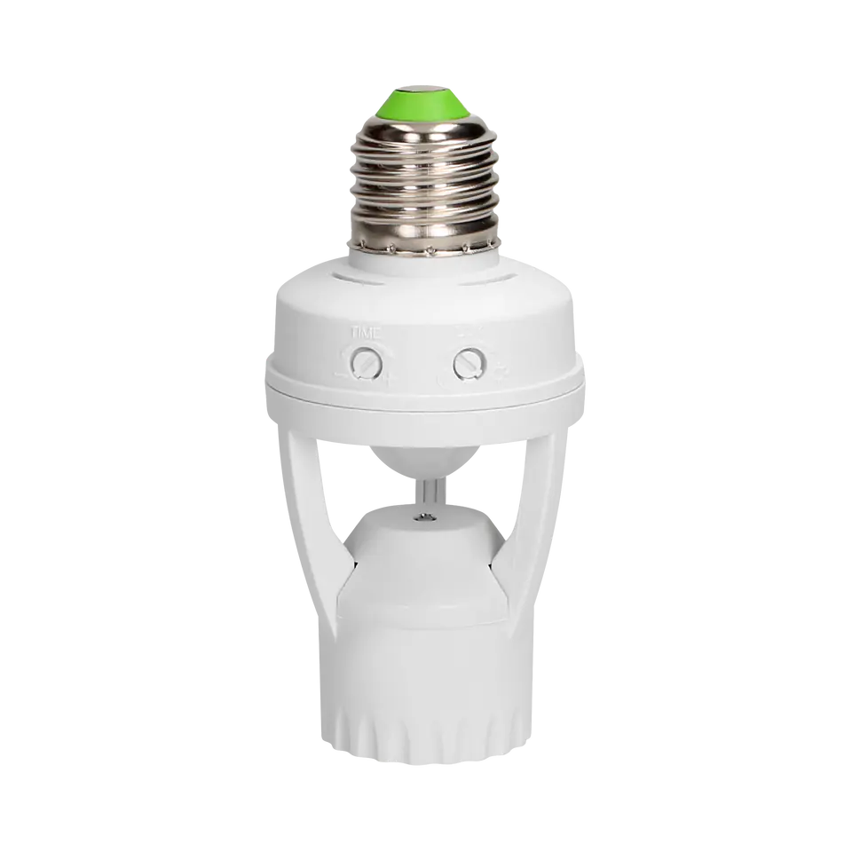 ⁨Bulb socket with motion sensor, 360st. IP20, E27 thread, 1x60W⁩ at Wasserman.eu