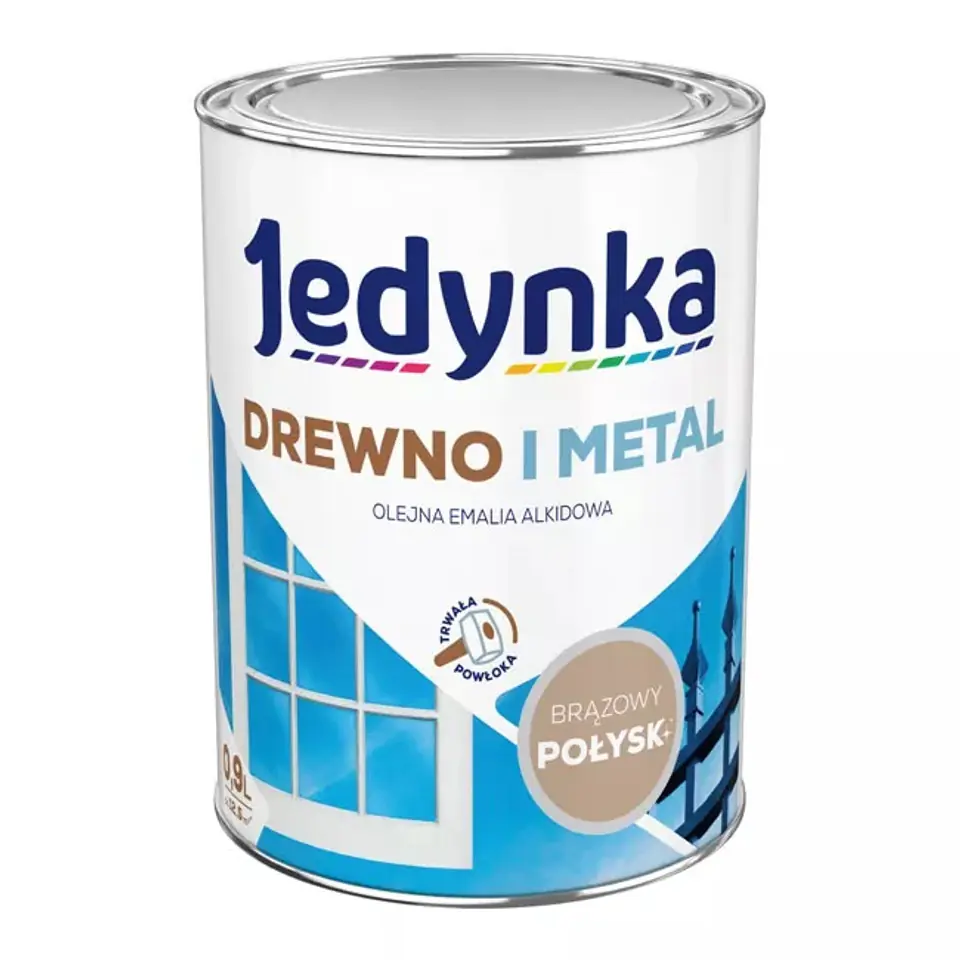 ⁨ALKYD ENAMEL FOR WOOD AND METAL BRONZE 0,9L⁩ at Wasserman.eu