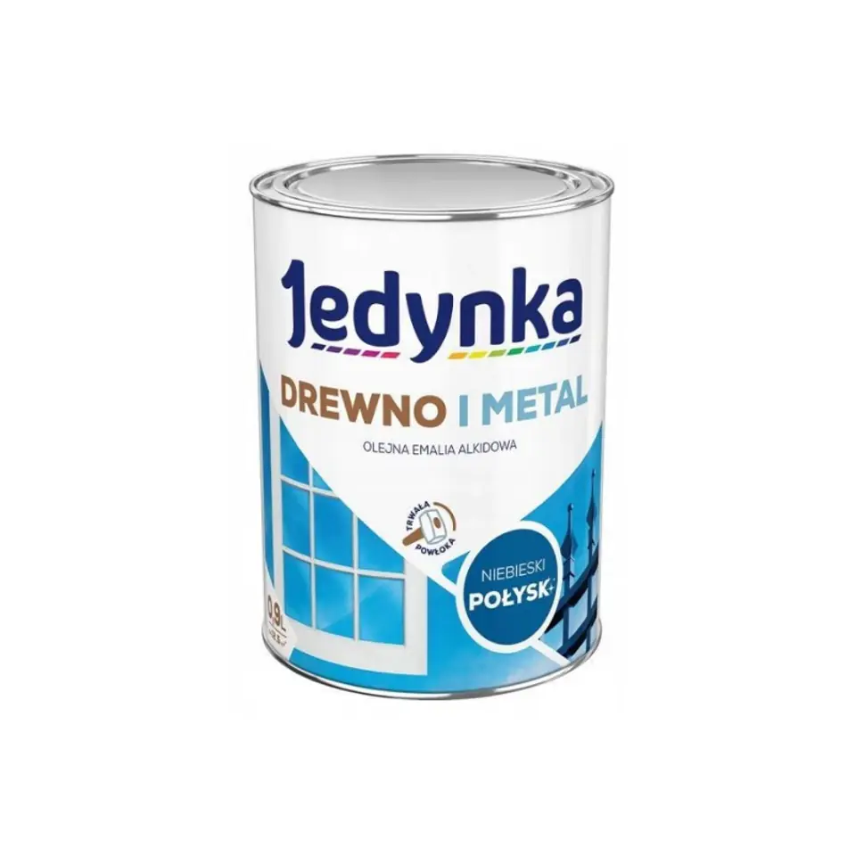 ⁨ALKYD ENAMEL FOR WOOD AND METAL BLUE 0,9L⁩ at Wasserman.eu