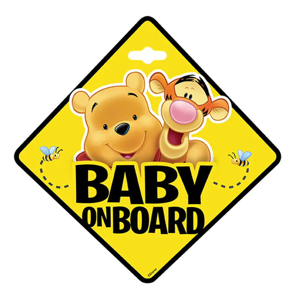 ⁨Baby on board winnie plate⁩ at Wasserman.eu