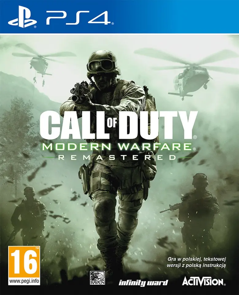 ⁨Gra PlayStation 4 Call of Duty Modern Warfare Remastered⁩ w sklepie Wasserman.eu