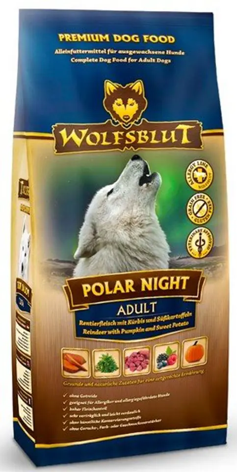 ⁨Wolfsblut Dog Polar Night renifer i dynia 12,5kg⁩ w sklepie Wasserman.eu