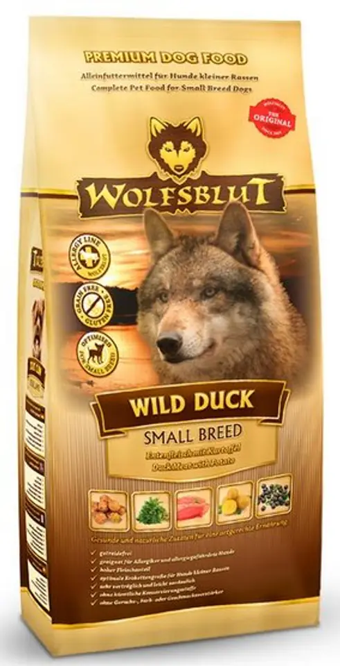 ⁨Wolfsblut Dog Wild Duck Small duck and sweet potatoes 7,5kg⁩ at Wasserman.eu