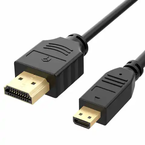 ⁨HDMI - micro HDMI cable GK37 black⁩ at Wasserman.eu