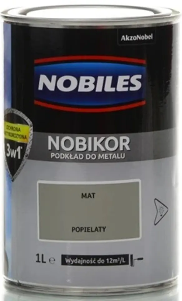 ⁨NOBILES ANTI-CORROSION PHTHALIC PRIMER NOBIKOR ASH 1L⁩ at Wasserman.eu