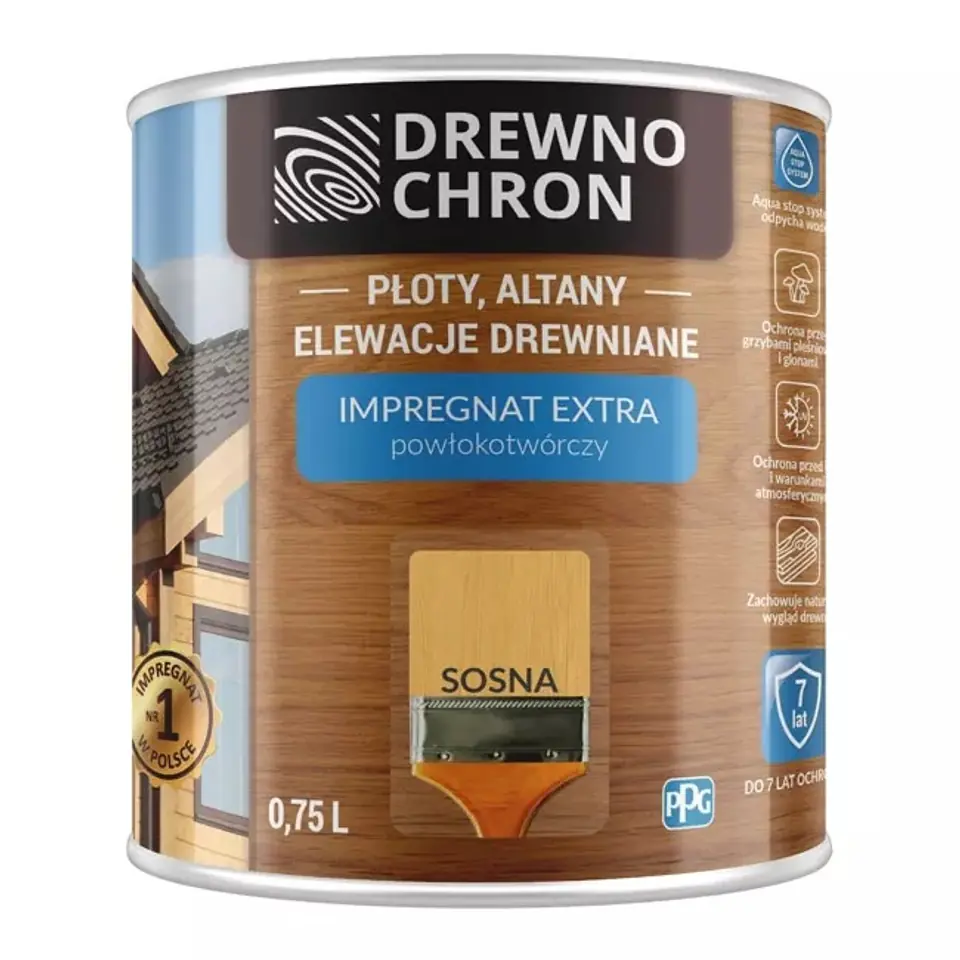 ⁨Drewnochron coating-forming impregnate (2.5 l, pine)⁩ at Wasserman.eu