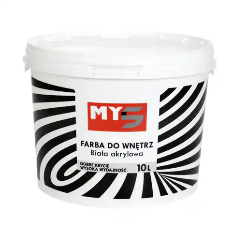 ⁨ACRYLIC PAINT FOR INTERIORS WHITE MY5 10L⁩ at Wasserman.eu