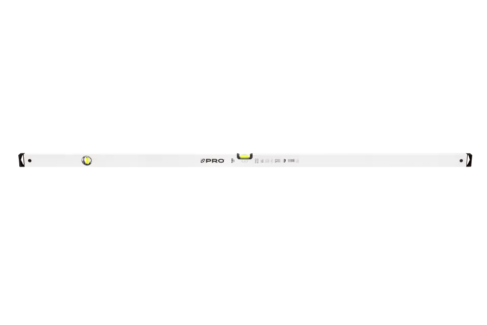 ⁨SPIRIT LEVEL WHITE HORIZONTAL AND VERTICAL INDICATOR DROP 2% 180 CM⁩ at Wasserman.eu