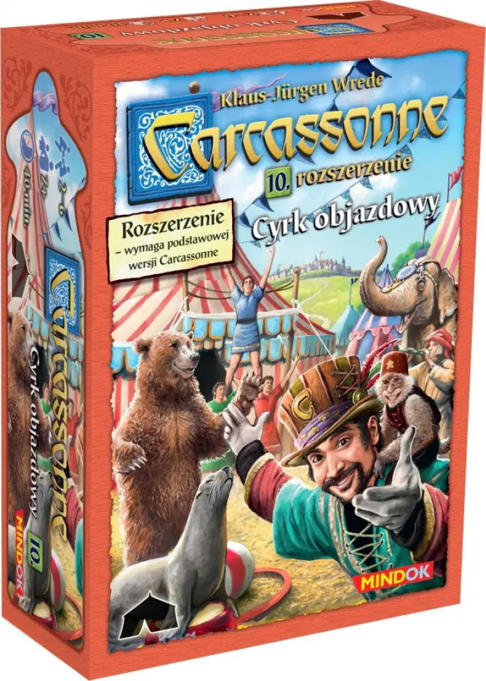 ⁨GRA PLANSZOWA CARCASSONNE 2ed - CYRK OBJAZDOWY - dodatek nr10 BARD⁩ w sklepie Wasserman.eu