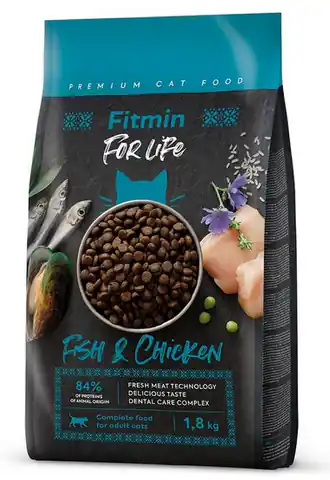 ⁨Fitmin Cat For Life Adult Fish & Chicken 1,8kg⁩ w sklepie Wasserman.eu