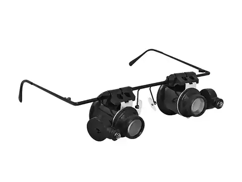 ⁨1 szt. Lupa-okulary zegarmistrzowskie x20, podwójne.⁩ w sklepie Wasserman.eu