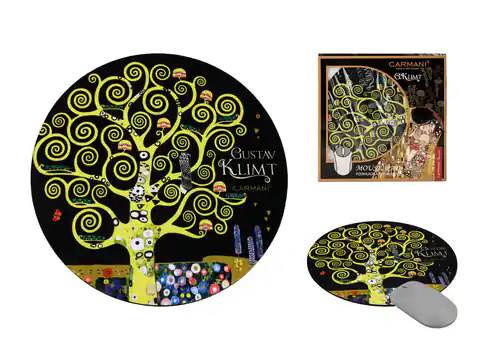 ⁨Podkładka pod mysz komputerową - G. Klimt, Drzewo życia (CARMANI)⁩ w sklepie Wasserman.eu