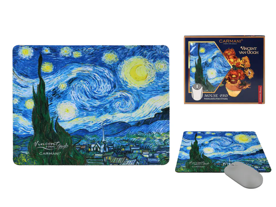 ⁨Computer mouse pad - V. van Gogh, Starry Night (CARMANI)⁩ at Wasserman.eu