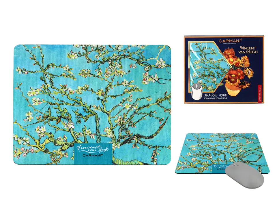 ⁨Computer mouse pad - V. van Gogh, Almond Blossom (CARMANI)⁩ at Wasserman.eu