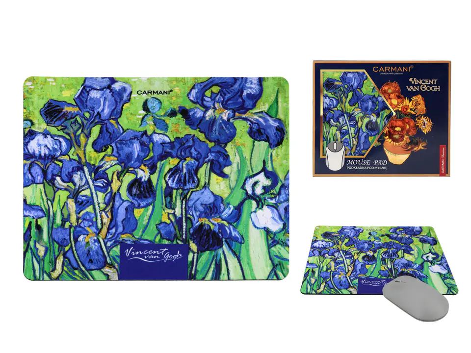 ⁨Computer mouse pad - V. van Gogh, Irises (CARMANI)⁩ at Wasserman.eu