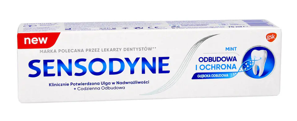 ⁨GSK Sensodyne Pasta do zębów Odbudowa i Ochrona 75ml⁩ w sklepie Wasserman.eu