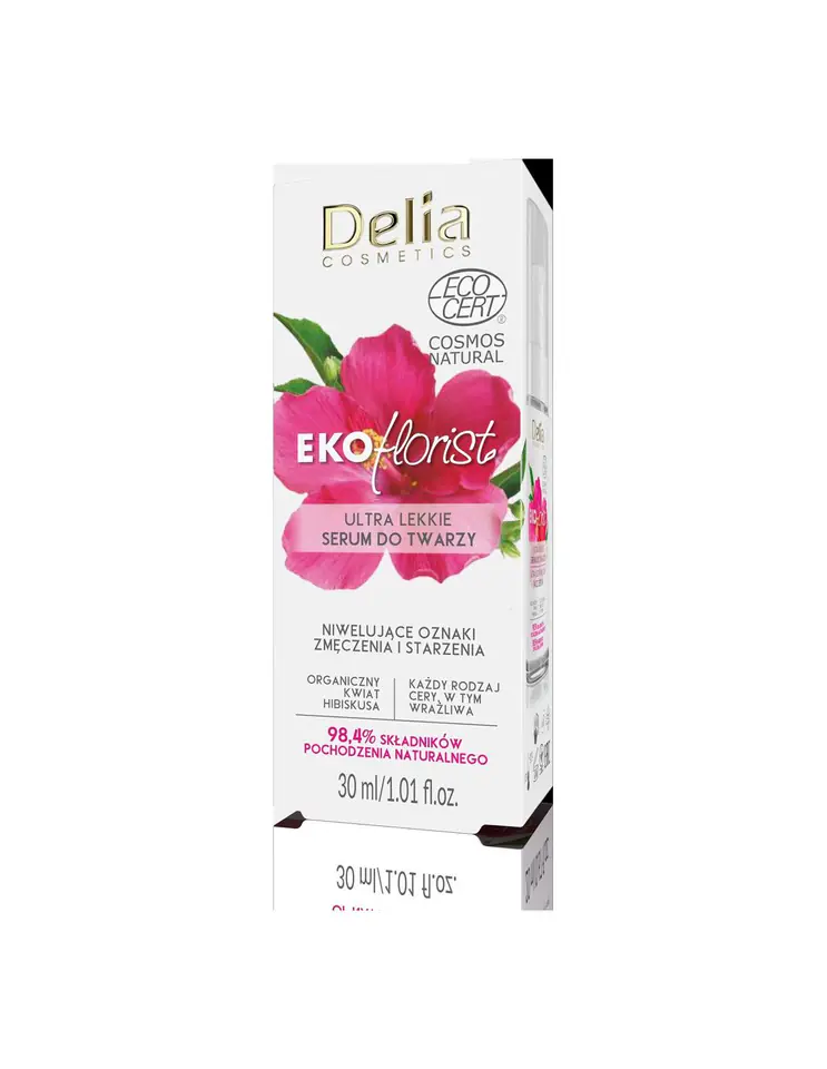⁨Delia Cosmetics Ultra light face serum EKOflorist Hibiscus 30ml⁩ at Wasserman.eu