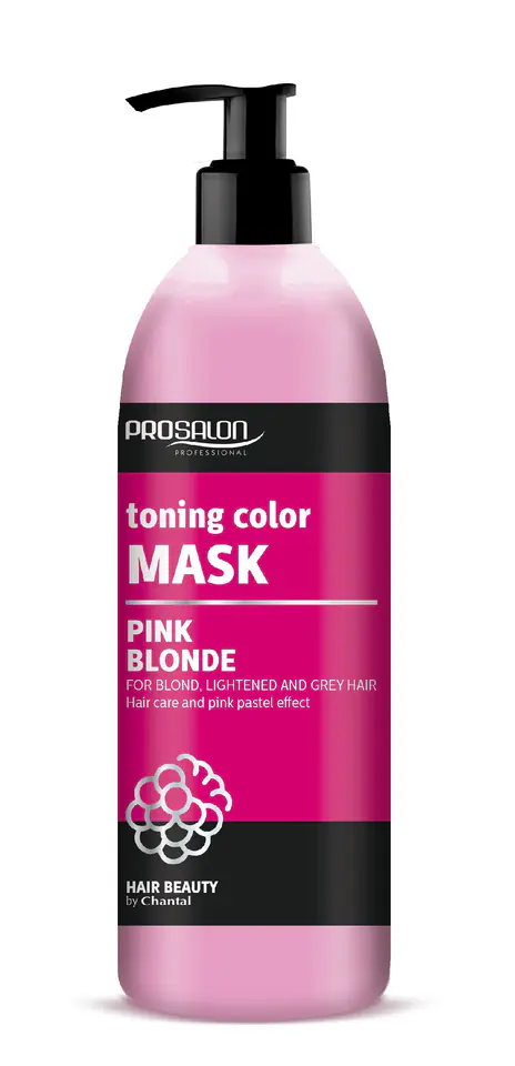 ⁨CHANTAL ProSalon Pink Blonde Toning color mask for blonde, bleached and gray hair 500g⁩ at Wasserman.eu