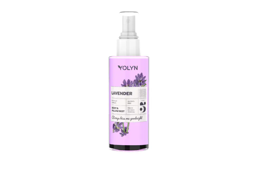 ⁨YOLYN Lavender Body and Bed Linen Mist (Lavender) 200 ml⁩ at Wasserman.eu