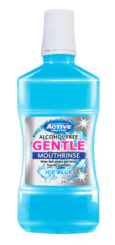 ⁨Beauty Formulas Active Oral Care Mild Mouthwash Ice Blue - no alcohol 500ml⁩ at Wasserman.eu