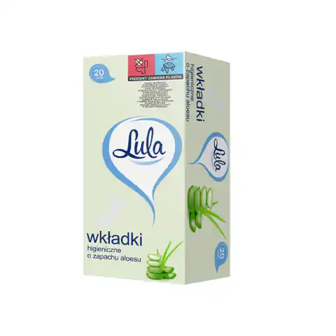 ⁨LULA Wkładki higieniczne o zapachu Aloesu 1op.-20szt⁩ w sklepie Wasserman.eu
