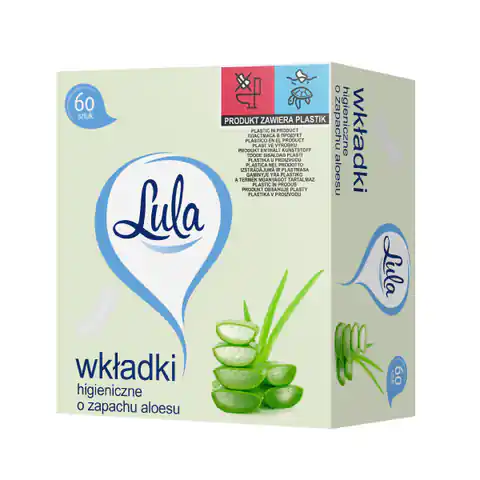⁨LULA Inserts with the smell of Aloe 1op.-60pcs⁩ at Wasserman.eu