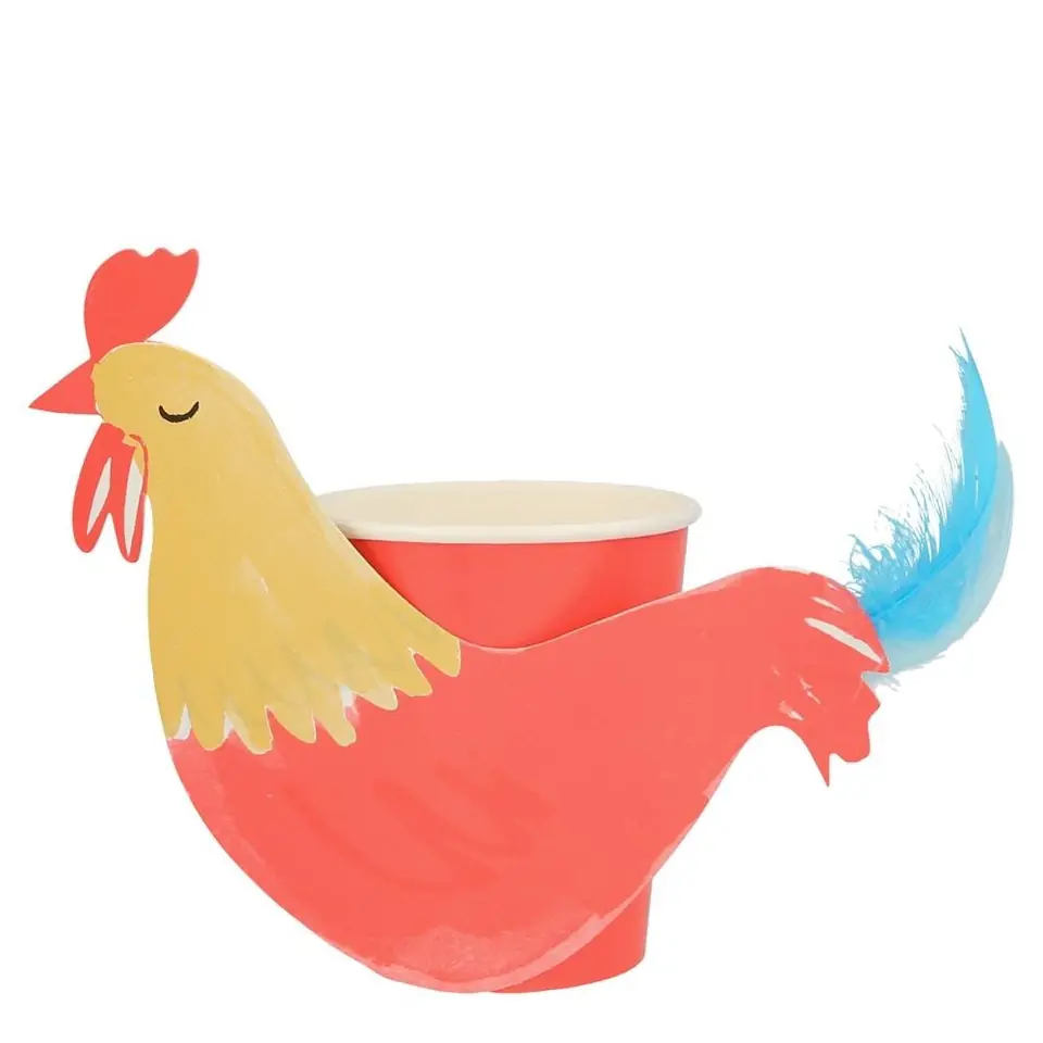 ⁨Party Cups On the Farm Rooster⁩ at Wasserman.eu