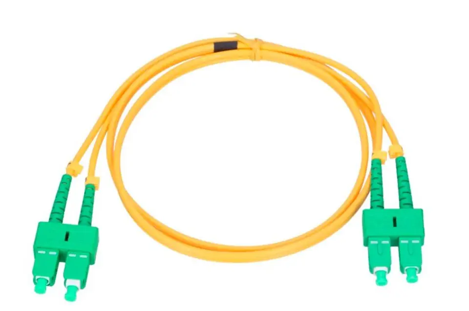 ⁨Kabel Patchcord SC/APC-SC/APC Jednomodowy Duplex⁩ w sklepie Wasserman.eu