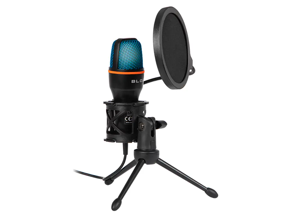 ⁨33-053# Studio microphone with tripod blow led⁩ at Wasserman.eu