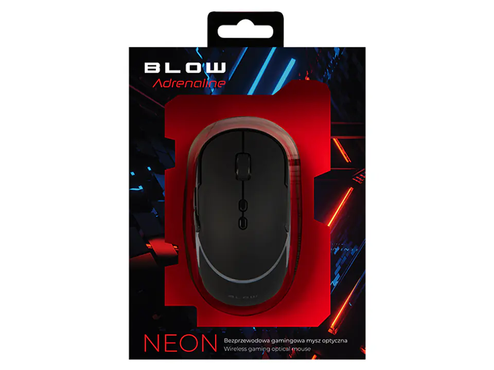 ⁨84-055# Mysz optyczna bezprzew.blow neon⁩ w sklepie Wasserman.eu