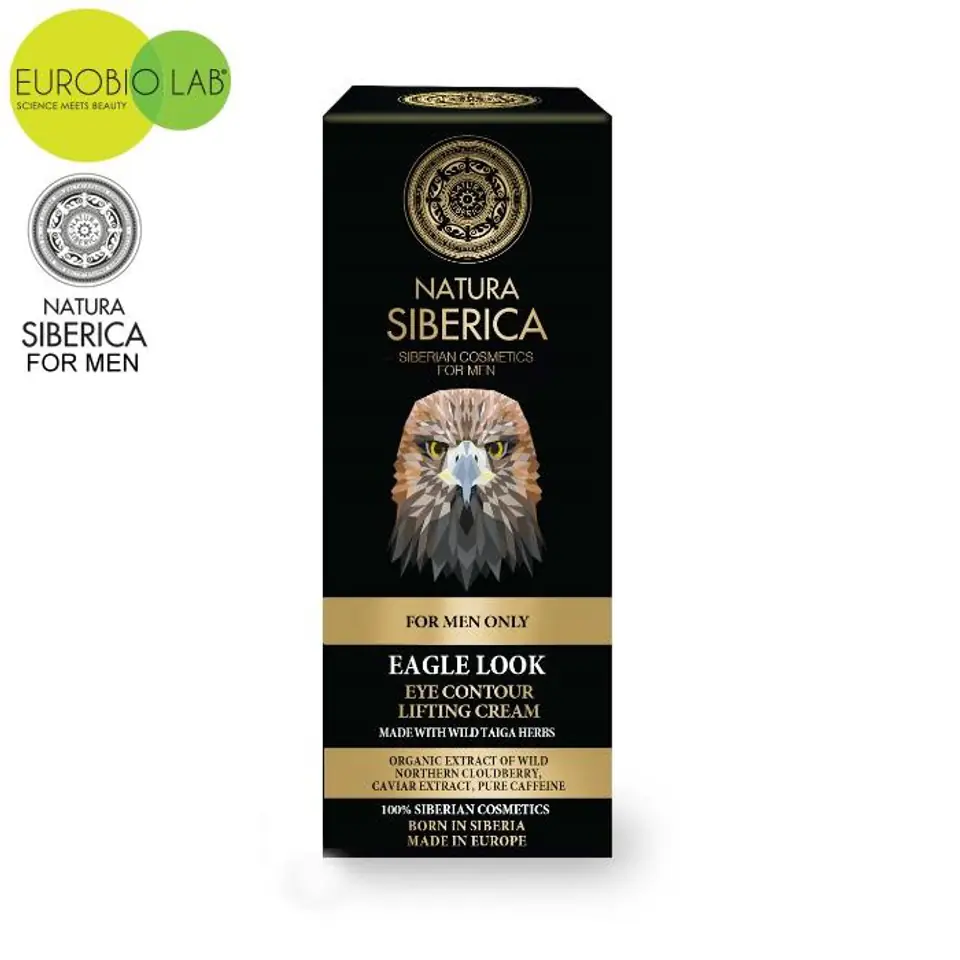 ⁨Lifting cream for the skin around the eyes - EAGLE LOOK - for real men - Natura Siberica MEN⁩ at Wasserman.eu