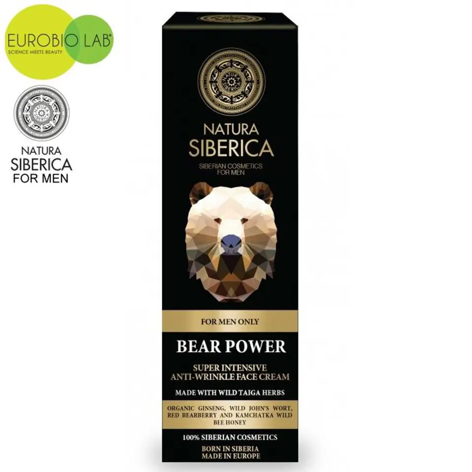 ⁨Intense anti-wrinkle face cream - BEAR'S STRENGTH - for real men - Natura Siberica MEN⁩ at Wasserman.eu