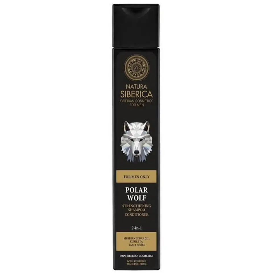 ⁨Natural, softening shampoo - hair conditioner 2in1 Polar Wolf Nature Siberica Men⁩ at Wasserman.eu