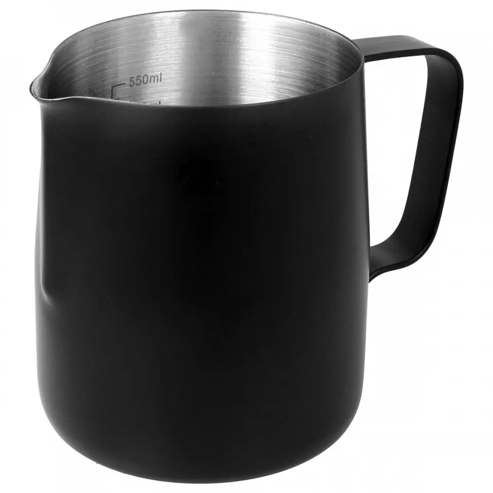 ⁨MILK POT STEEL JUG FOR MILK FROTHING 600ml 2210⁩ at Wasserman.eu