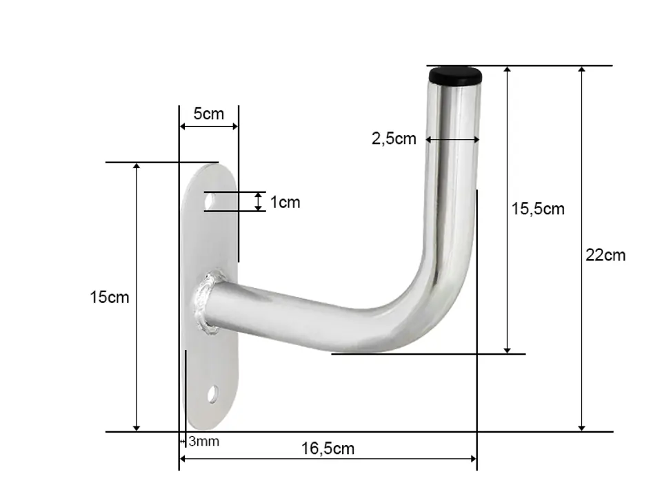 ⁨Bent wall mount 150⁩ at Wasserman.eu