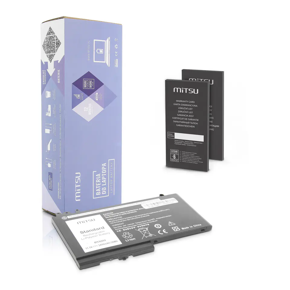 Bateria Mitsu do Dell Latitude E5450, E5550 - 11.1V w sklepie Wasserman.eu